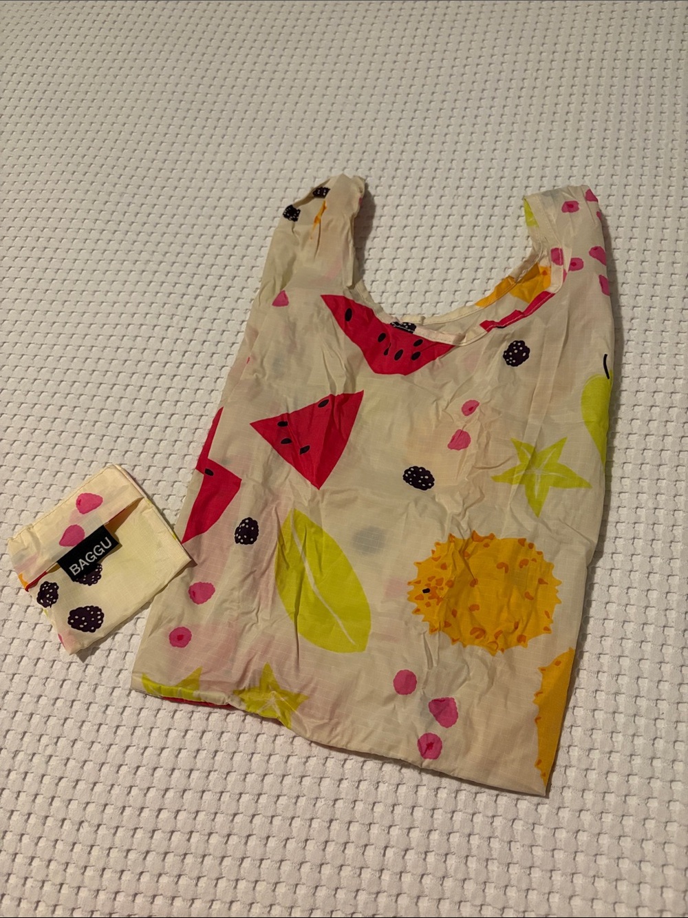 Baby Baggu in Summer Fruit pattern from 2019